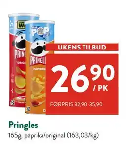 Jacobs Pringles, NOK 26.9 tilbud