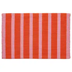IKEA VÄgskylt Dørmatte, rosa/oransje, 60x90 cm tilbud
