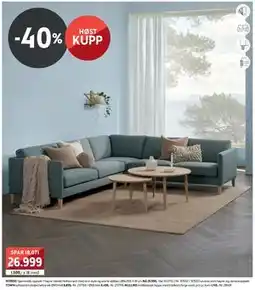 Bohus NORDIC hjørnesofa, NOK 26999 tilbud