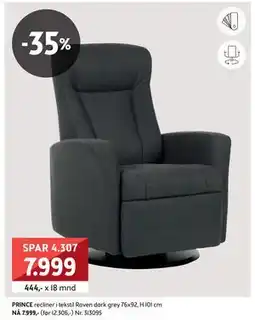 Bohus PRINCE recliner, NOK 7999 tilbud
