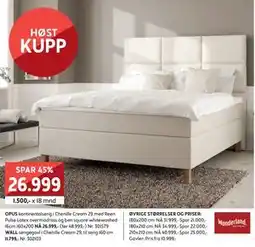 Bohus OPUS kontinentalseng tilbud