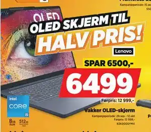 POWER Vakker OLED-skjerm, NOK 6499 tilbud