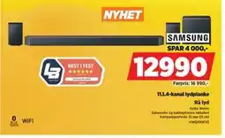 POWER 11.1.4-kanal lydplanke, NOK 12990 tilbud