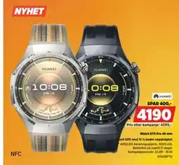 POWER Watch GT6 Pro 46 mm, NOK 4190 tilbud