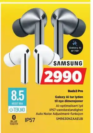 POWER Buds3 Pro, NOK 2990 tilbud