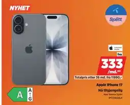 POWER Apple iPhone 17, NOK 333 tilbud