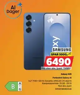 POWER Galaxy S25, NOK 6490 tilbud