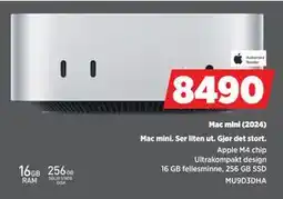 POWER Mac mini (2024), NOK 8490 tilbud