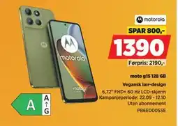 POWER moto g15 128 GB, NOK 1390 tilbud