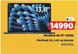 POWER MacBook Air 13 (2025), NOK 14990 tilbud