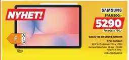 POWER Galaxy Tab S10 Lite 5G nettbrett, NOK 5290 tilbud