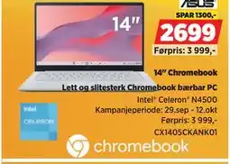 POWER 14 Chromebook, NOK 2699 tilbud