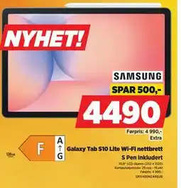POWER Galaxy Tab S10 Lite Wi-Fi nettbrett, NOK 4490 tilbud