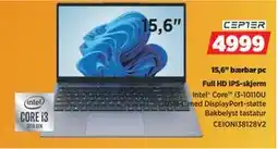 POWER 15,6 bærbar pc, NOK 4999 tilbud