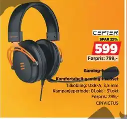 POWER Gaming-headset, NOK 599 tilbud