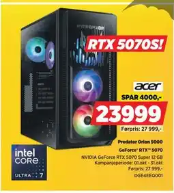 POWER Predator Orion 5000, NOK 23999 tilbud