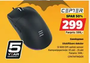 POWER Gamingmus, NOK 299 tilbud