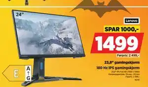 POWER 23,8 gamingskjerm, NOK 1499 tilbud