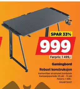 POWER Gamingbord, NOK 999 tilbud