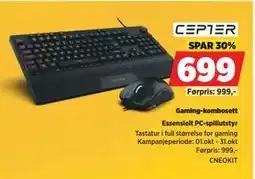 POWER Gaming-kombosett, NOK 699 tilbud