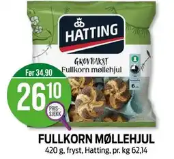 Kiwi FULLKORN MØLLEHJUL, NOK 26.1 tilbud