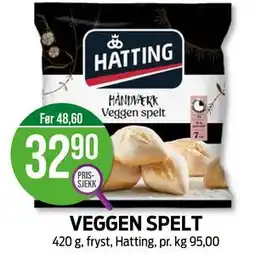 Kiwi VEGGEN SPELT, NOK 32.9 tilbud