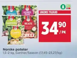 Meny Norske poteter tilbud