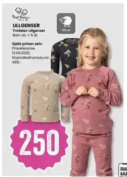 Sport Outlet ULLGENSER, NOK 250 tilbud