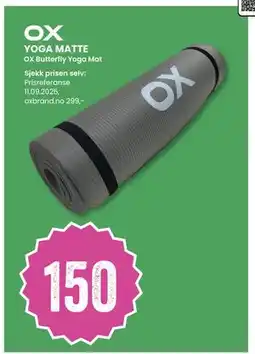 Sport Outlet YOGA MATTE, NOK 150 tilbud
