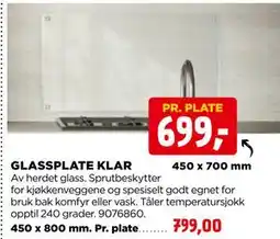 jem & fix GLASSPLATE KLAR tilbud