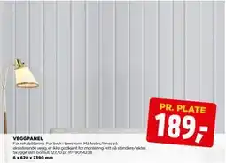 jem & fix VEGGPANEL, NOK 189 tilbud