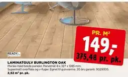 jem & fix LAMINATGULV BURLINGTON OAK, NOK 149 tilbud
