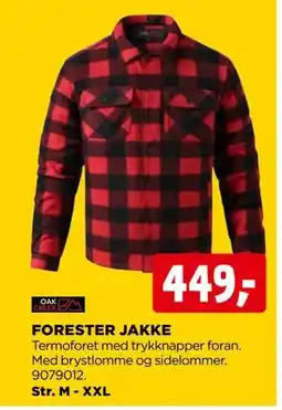 jem & fix FORESTER JAKKE, NOK 449 tilbud