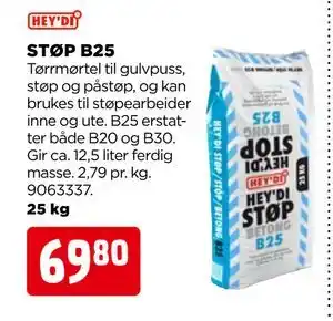 jem & fix STØP B25, NOK 69.8 tilbud
