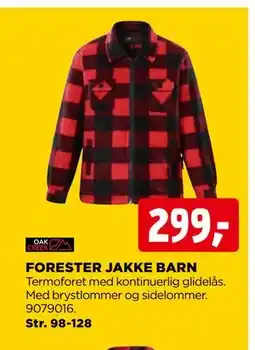 jem & fix FORESTER JAKKE BARN, NOK 299 tilbud