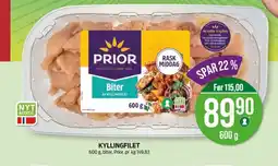 Kiwi PRIOR Kyllingfilet tilbud