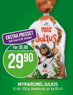 Kiwi BAKEHUSET Myk&rund, julius tilbud