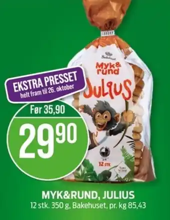 Kiwi BAKEHUSET Myk&rund, julius tilbud