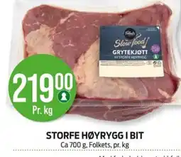 Kiwi FOLKETS Storfe høyryggi bit tilbud