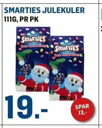 Smarties julekuler