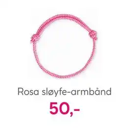 Vitusapotek Rosa sløyfe-armbånd, NOK 50 tilbud