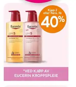 Vitusapotek VED KJØP AV EUCERIN KROPPSPLEIE tilbud