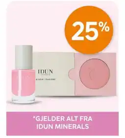 Vitusapotek GJELDER ALT FRA IDUN MINERALS tilbud