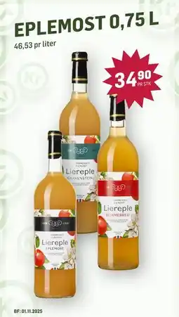 Holdbart EPLEMOST 0,75 L, NOK 34.9 tilbud