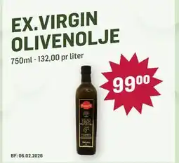 Holdbart EX.VIRGIN OLIVENOLJE, NOK 99 tilbud