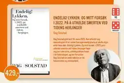 Ark Bokhandel ENDELIG! LYKKEN. OG MITT FORSØK I 2022, PÅ Å UTHOLDE SMERTEN VED TIDENS HERJINGER, NOK 429 tilbud