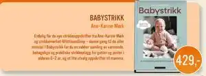 Ark Bokhandel BABYSTRIKK, NOK 429 tilbud