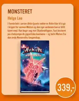 Ark Bokhandel MONSTERET, NOK 339 tilbud