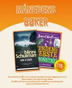 Ark Bokhandel MÅNEDENS BØKER, NOK 119 tilbud