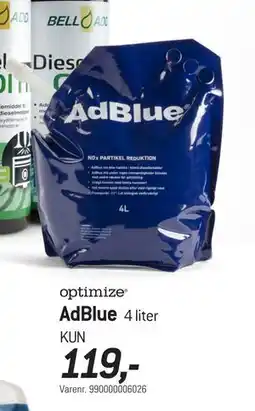 Thansen AdBlue 4 liter, NOK 119 tilbud